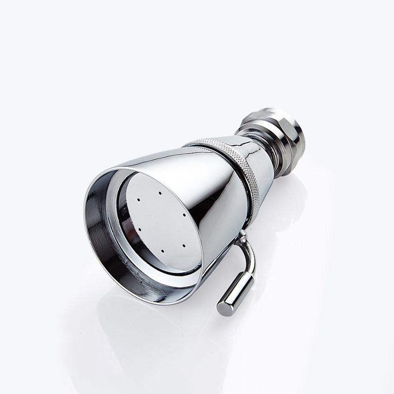 Round Stainless Steel Showerhead in Silver Wall-Mount Showerhead Clearhalo 'Bathroom Remodel & Bathroom Fixtures' 'Home Improvement' 'home_improvement' 'home_improvement_shower_heads' 'Shower Heads' 'shower_heads' 'Showers & Bathtubs Plumbing' 'Showers & Bathtubs' 1200x1200_7f4e927b-2f5f-48be-aad7-d947051792ec