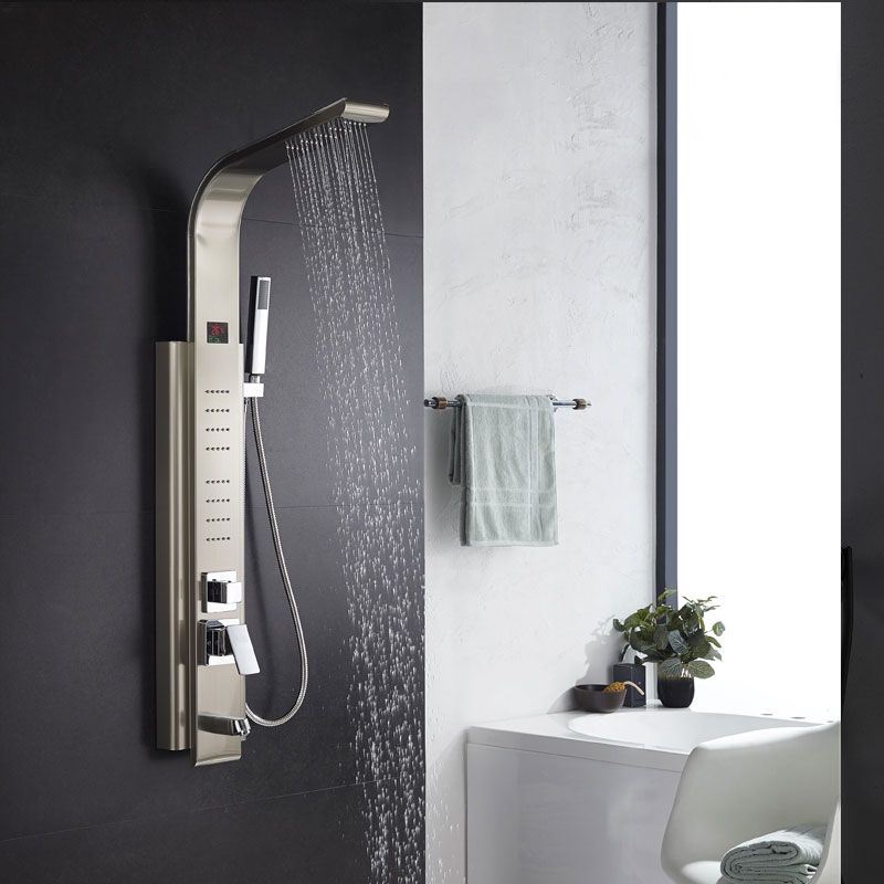 Shower Set Shower Screen Intelligent Digital Display Bathroom Shower Head Clearhalo 'Bathroom Remodel & Bathroom Fixtures' 'Home Improvement' 'home_improvement' 'home_improvement_shower_faucets' 'Shower Faucets & Systems' 'shower_faucets' 'Showers & Bathtubs Plumbing' 'Showers & Bathtubs' 1200x1200_7f68e396-5160-46f9-83e9-4de29d28d9e7