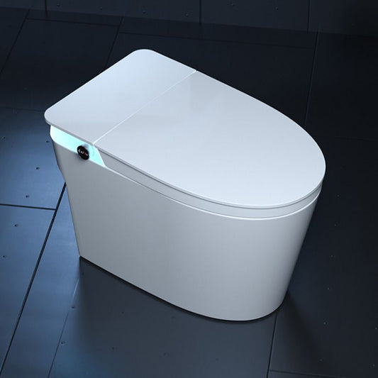 Contemporary White with Heated Seat Foot Sensor Ceramic Floor Standing Bidet Clearhalo 'Bathroom Remodel & Bathroom Fixtures' 'Bidets' 'Home Improvement' 'home_improvement' 'home_improvement_bidets' 'Toilets & Bidets' 1200x1200_7f892cf8-9abf-4cbc-a235-ccc9c70d54a1