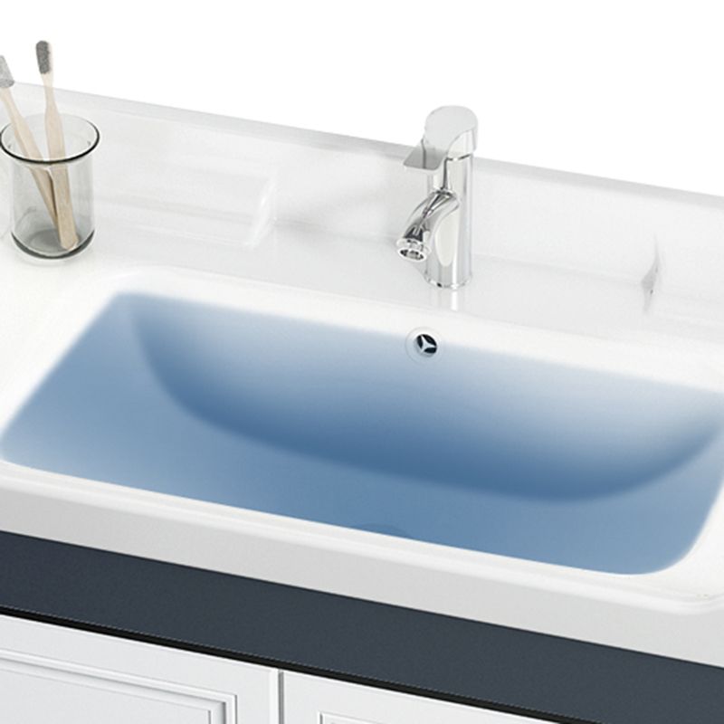 Mirror Bathroom Vanity Freestanding Rectangular Single Sink Metal Frame Vanity with Doors Clearhalo 'Bathroom Remodel & Bathroom Fixtures' 'Bathroom Vanities' 'bathroom_vanities' 'Home Improvement' 'home_improvement' 'home_improvement_bathroom_vanities' 1200x1200_7f91ed4f-1806-421c-a136-321812e9e5ff