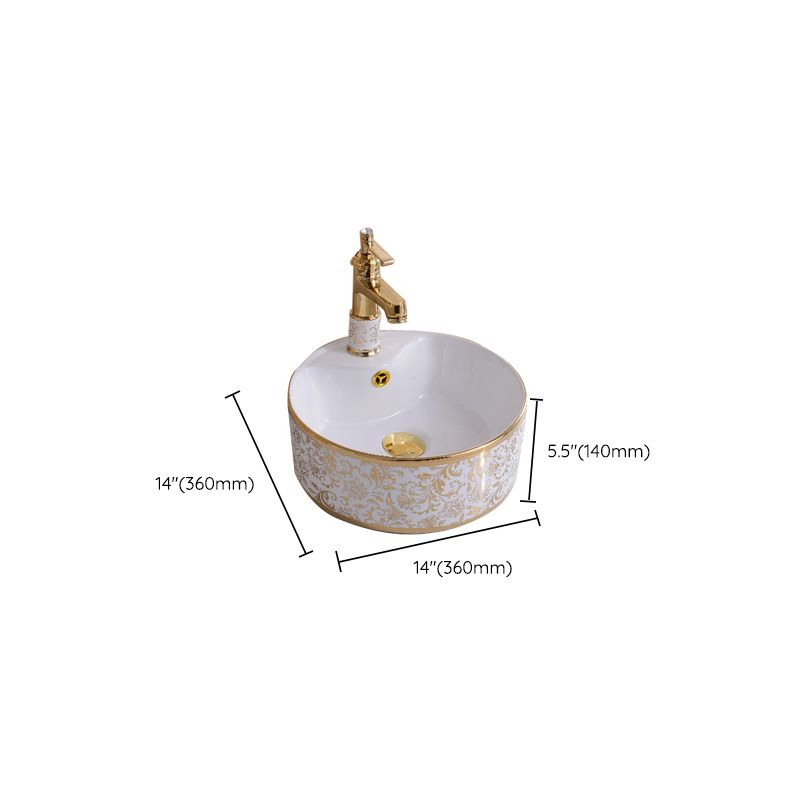 Traditional Vessel Bathroom Sink Oval Porcelain with Overflow Vessel Clearhalo 'Bathroom Remodel & Bathroom Fixtures' 'Bathroom Sinks & Faucet Components' 'Bathroom Sinks' 'bathroom_sink' 'Home Improvement' 'home_improvement' 'home_improvement_bathroom_sink' 1200x1200_7fb1373a-15eb-4a62-a98a-369e6e4ac2e1