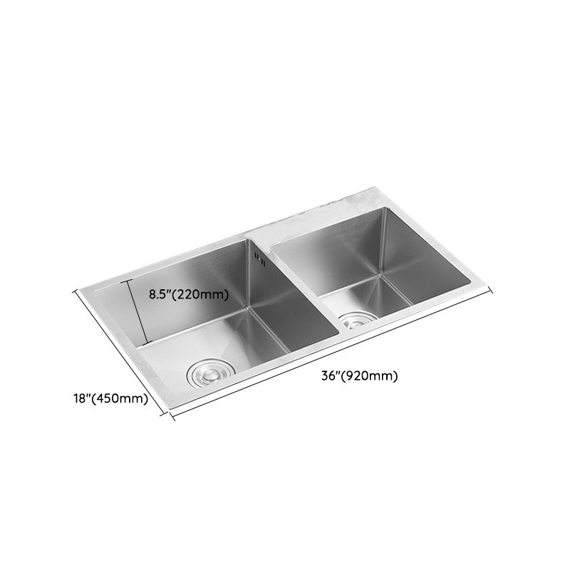 Modern Style Kitchen Sink Stainless Steel All-in-one Kitchen Sink with Storage Box Clearhalo 'Home Improvement' 'home_improvement' 'home_improvement_kitchen_sinks' 'Kitchen Remodel & Kitchen Fixtures' 'Kitchen Sinks & Faucet Components' 'Kitchen Sinks' 'kitchen_sinks' 1200x1200_7fd69970-d0a9-4f91-9d75-9f6b2fb8f905