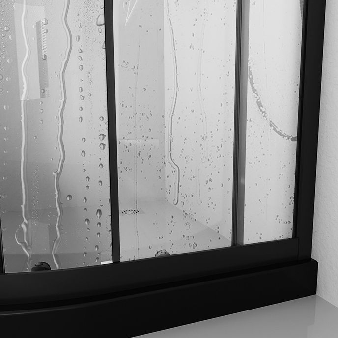 Tempered Glass Shower Stall with Fixed Panel Rounded Shower Stall Clearhalo 'Bathroom Remodel & Bathroom Fixtures' 'Home Improvement' 'home_improvement' 'home_improvement_shower_stalls_enclosures' 'Shower Stalls & Enclosures' 'shower_stalls_enclosures' 'Showers & Bathtubs' 1200x1200_7fd91efe-88a1-4359-aff2-09d52676cddd