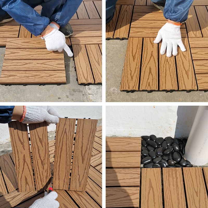 Square PVC Deck/Patio Flooring Tiles Interlocking Installation Outdoor Patio Tiles Clearhalo 'Home Improvement' 'home_improvement' 'home_improvement_outdoor_deck_tiles_planks' 'Outdoor Deck Tiles & Planks' 'Outdoor Flooring & Tile' 'Outdoor Remodel' 'outdoor_deck_tiles_planks' 1200x1200_7fddc8cd-2174-4e23-a4a6-a4969eccd0df