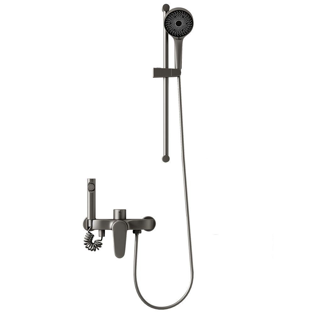 Modern Shower Set Brass Temperature Control Slide Bar Included Shower Trim Clearhalo 'Bathroom Remodel & Bathroom Fixtures' 'Home Improvement' 'home_improvement' 'home_improvement_shower_faucets' 'Shower Faucets & Systems' 'shower_faucets' 'Showers & Bathtubs Plumbing' 'Showers & Bathtubs' 1200x1200_7ffee0ca-4ab9-4e32-b090-e1c6cb57203b