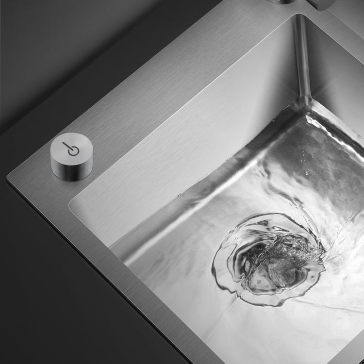 Modern Style Kitchen Sink Stainless Steel Dirt Resistant Drop-In Kitchen Sink Clearhalo 'Home Improvement' 'home_improvement' 'home_improvement_kitchen_sinks' 'Kitchen Remodel & Kitchen Fixtures' 'Kitchen Sinks & Faucet Components' 'Kitchen Sinks' 'kitchen_sinks' 1200x1200_800ba77e-4629-43a2-9774-89f0b473bd52