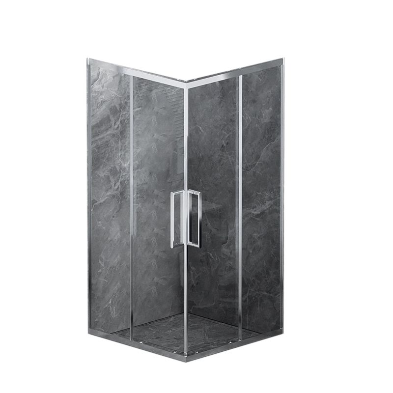 Aluminum Alloy Tempered Glass Shower Door Simple Shower Screen Clearhalo 'Bathroom Remodel & Bathroom Fixtures' 'Home Improvement' 'home_improvement' 'home_improvement_shower_tub_doors' 'Shower and Tub Doors' 'shower_tub_doors' 'Showers & Bathtubs' 1200x1200_802eabd3-b5d4-4957-a197-21bbe6480451