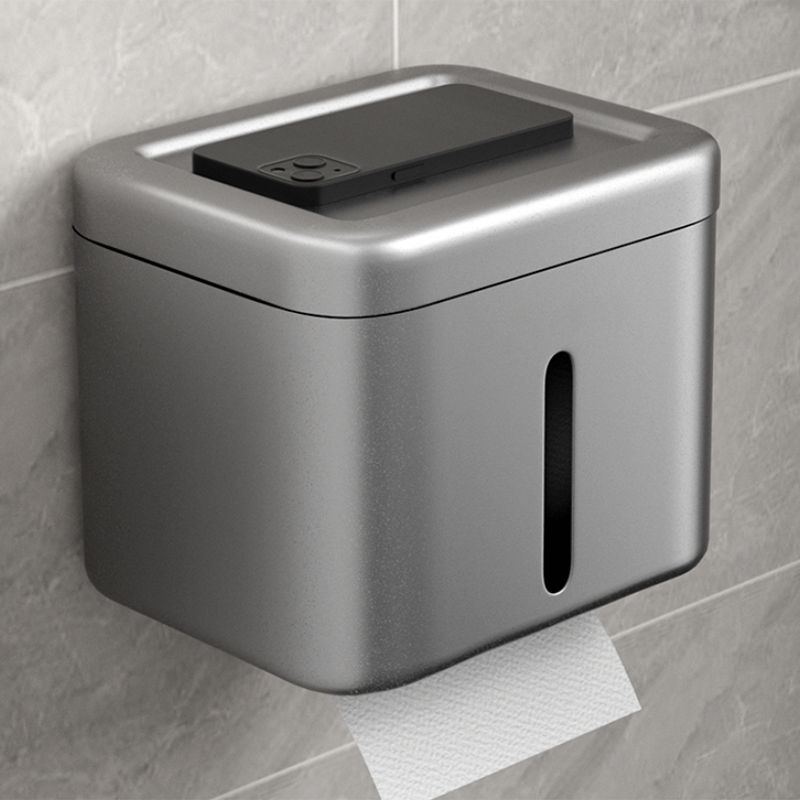 Modern Grey Bathroom Accessory Kit Paper Holder Bath Shelf Bath Hardware Set Clearhalo 'Bathroom Hardware Sets' 'Bathroom Hardware' 'Bathroom Remodel & Bathroom Fixtures' 'bathroom_hardware_sets' 'Home Improvement' 'home_improvement' 'home_improvement_bathroom_hardware_sets' 1200x1200_802f28dd-8a94-41d6-a3bb-5973549608a4