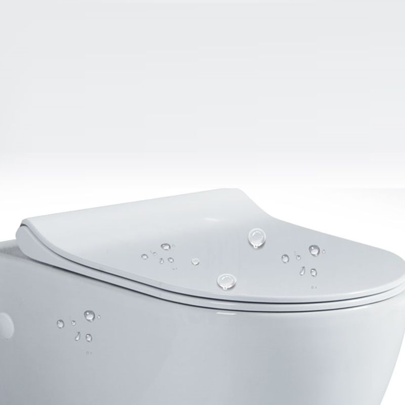 Modern Wall Mount Toilet White Toilet Bowl with Seat for Washroom Clearhalo 'Bathroom Remodel & Bathroom Fixtures' 'Home Improvement' 'home_improvement' 'home_improvement_toilets' 'Toilets & Bidets' 'Toilets' 1200x1200_8053202e-98f0-4980-a033-e37ca254195f