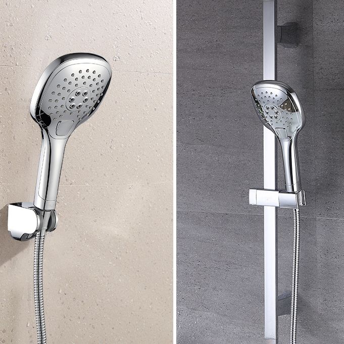Wall Mounted Bath Faucet Trim Chrome Polished Swivel Spout with Handshower Clearhalo 'Bathroom Remodel & Bathroom Fixtures' 'Bathtub Faucets' 'bathtub_faucets' 'Home Improvement' 'home_improvement' 'home_improvement_bathtub_faucets' 1200x1200_806ef584-0be2-4ea1-a9f9-419891667d59