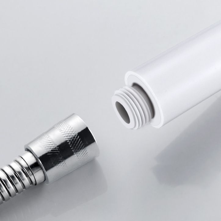 5 Sprays Shower Head Round Wall Mounted Plastic Wall Supply Holder Handheld Shower Head Clearhalo 'Bathroom Remodel & Bathroom Fixtures' 'Home Improvement' 'home_improvement' 'home_improvement_shower_heads' 'Shower Heads' 'shower_heads' 'Showers & Bathtubs Plumbing' 'Showers & Bathtubs' 1200x1200_808ae27a-9a73-494e-ac64-ac6009a7c221