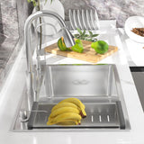 Soundproof Kitchen Sink Overflow Hole Design Kitchen Sink with Basket Strainer Clearhalo 'Home Improvement' 'home_improvement' 'home_improvement_kitchen_sinks' 'Kitchen Remodel & Kitchen Fixtures' 'Kitchen Sinks & Faucet Components' 'Kitchen Sinks' 'kitchen_sinks' 1200x1200_808f3c06-7a5e-4e3f-897a-30eb44b0cc94