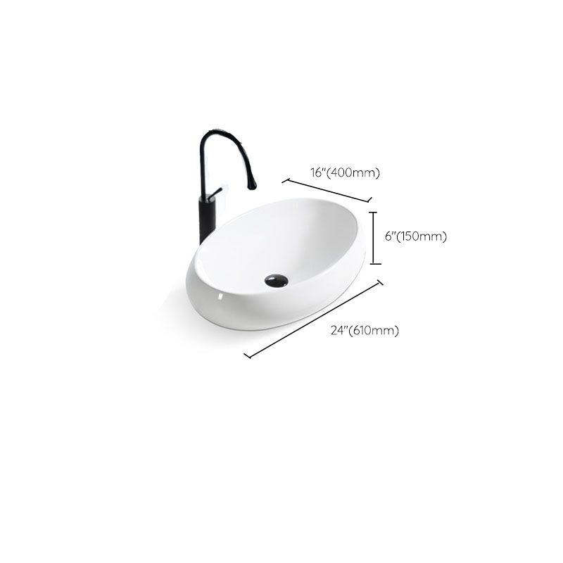 Bathroom Ceramic Sink Round Rod Handle Anti-spill Modern Faucet Sink Clearhalo 'Bathroom Remodel & Bathroom Fixtures' 'Bathroom Sinks & Faucet Components' 'Bathroom Sinks' 'bathroom_sink' 'Home Improvement' 'home_improvement' 'home_improvement_bathroom_sink' 1200x1200_80aee1b5-5e1f-44e9-8e1f-ddfb4602222c