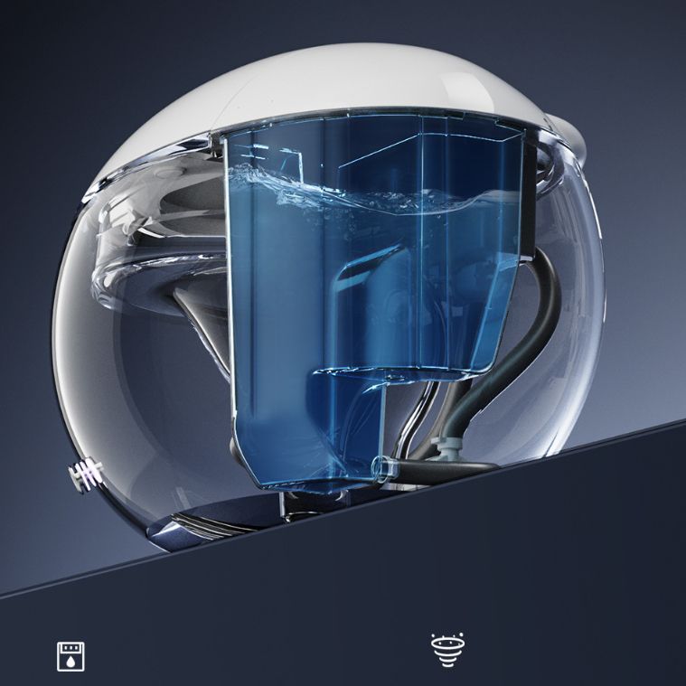 Contemporary White Heated Seat Floor Mount Bidet Round Smart Bidet Clearhalo 'Bathroom Remodel & Bathroom Fixtures' 'Bidets' 'Home Improvement' 'home_improvement' 'home_improvement_bidets' 'Toilets & Bidets' 1200x1200_80c72f81-a465-408a-abed-f876bb627fea