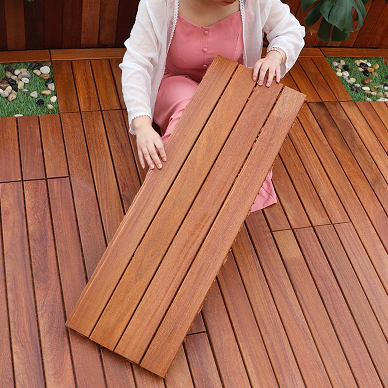 Tradition Teak Floor Tile Water Resistant Click Lock Wooden Floor for Patio Garden Clearhalo 'Flooring 'Hardwood Flooring' 'hardwood_flooring' 'Home Improvement' 'home_improvement' 'home_improvement_hardwood_flooring' Walls and Ceiling' 1200x1200_80ec0df4-2643-4af9-b35c-e84473c95dd2