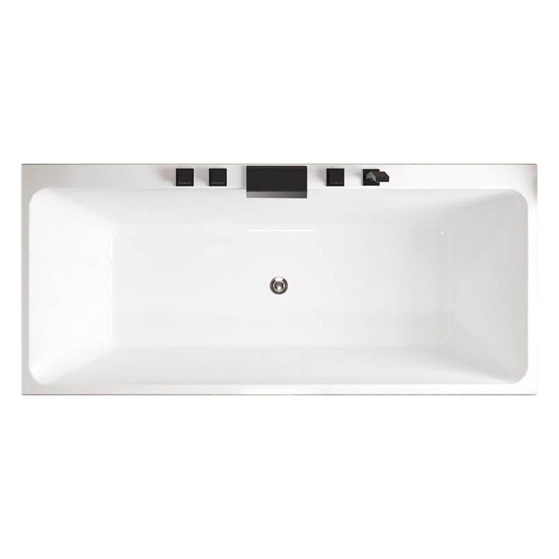 Modern Rectangular Drop in Bathtub Acrylic Soaking White Bath Clearhalo 'Bathroom Remodel & Bathroom Fixtures' 'Bathtubs' 'Home Improvement' 'home_improvement' 'home_improvement_bathtubs' 'Showers & Bathtubs' 1200x1200_810b100d-bb87-48d4-8763-99177c99a14b
