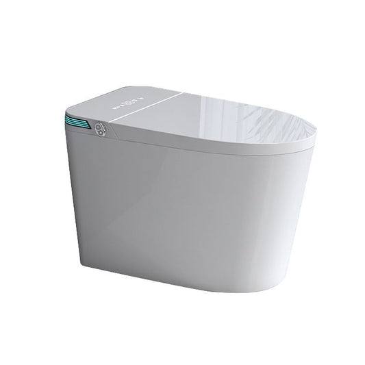 Contemporary 19.6" H White Electronic Toilet Elongated Bidet Seat Clearhalo 'Bathroom Remodel & Bathroom Fixtures' 'Bidets' 'Home Improvement' 'home_improvement' 'home_improvement_bidets' 'Toilets & Bidets' 1200x1200_811d2ba0-2391-45bb-8f1e-ca1e5cdee15c