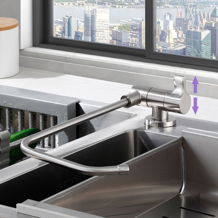 Modern Single Level Bar Faucet 1 Hole No Sensor Kitchen Faucet Clearhalo 'Home Improvement' 'home_improvement' 'home_improvement_kitchen_faucets' 'Kitchen Faucets' 'Kitchen Remodel & Kitchen Fixtures' 'Kitchen Sinks & Faucet Components' 'kitchen_faucets' 1200x1200_81379940-9acd-4086-9e24-1a6b0bc3394c