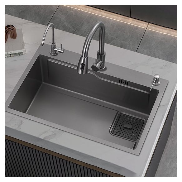 Modern Style Kitchen Sink Stainless Steel 3 Holes Drop-In Kitchen Sink Clearhalo 'Home Improvement' 'home_improvement' 'home_improvement_kitchen_sinks' 'Kitchen Remodel & Kitchen Fixtures' 'Kitchen Sinks & Faucet Components' 'Kitchen Sinks' 'kitchen_sinks' 1200x1200_8138dc84-727e-4ae1-8904-62cc050c3b71