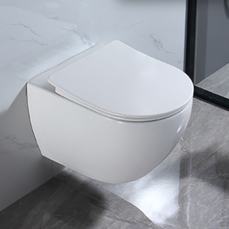 Modern Ceramic Flush Toilet Wall Hung White Toilet Bowl for Washroom Clearhalo 'Bathroom Remodel & Bathroom Fixtures' 'Home Improvement' 'home_improvement' 'home_improvement_toilets' 'Toilets & Bidets' 'Toilets' 1200x1200_814a71d9-3d1b-4151-b67e-c2f12463e375