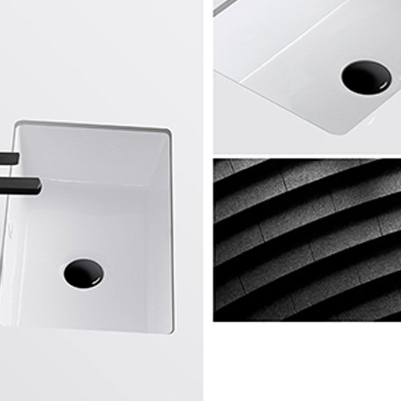 Modern Undermount Vanity Sink Rectangular Porcelain with Overflow Vessel Sink Clearhalo 'Bathroom Remodel & Bathroom Fixtures' 'Bathroom Sinks & Faucet Components' 'Bathroom Sinks' 'bathroom_sink' 'Home Improvement' 'home_improvement' 'home_improvement_bathroom_sink' 1200x1200_8150d2cc-22de-4d16-9d7e-063e478fa926