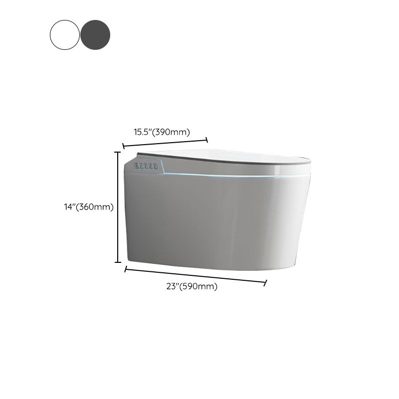 Wall Mounted Contemporary Flush Toilet with Slow Close and Heated Seat Clearhalo 'Bathroom Remodel & Bathroom Fixtures' 'Bidets' 'Home Improvement' 'home_improvement' 'home_improvement_bidets' 'Toilets & Bidets' 1200x1200_8160345a-f336-448b-8b35-04b23c03194a