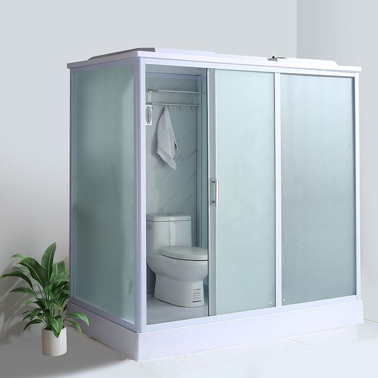 Contemporary Shower Enclosure Frosted Framed Shower Enclosure Clearhalo 'Bathroom Remodel & Bathroom Fixtures' 'Home Improvement' 'home_improvement' 'home_improvement_shower_stalls_enclosures' 'Shower Stalls & Enclosures' 'shower_stalls_enclosures' 'Showers & Bathtubs' 1200x1200_817bcb4d-70a5-40e5-aa00-8b5a1468eaf0