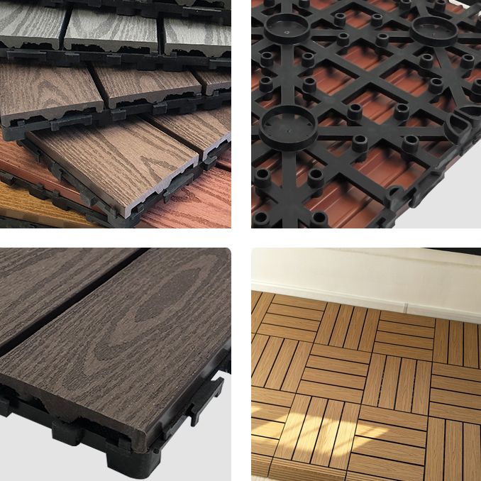 Outdoor Patio Decktile 11.8" x 11.8" Composite Decking Tiles Clearhalo 'Home Improvement' 'home_improvement' 'home_improvement_outdoor_deck_tiles_planks' 'Outdoor Deck Tiles & Planks' 'Outdoor Flooring & Tile' 'Outdoor Remodel' 'outdoor_deck_tiles_planks' 1200x1200_818a6289-29fa-41d2-a944-ec3c57668141