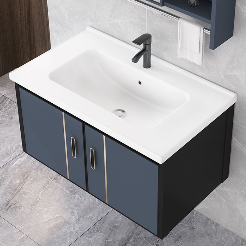 Glam Metal Sink Vanity Wall Mount Single-Sink Bathroom Vanity Clearhalo 'Bathroom Remodel & Bathroom Fixtures' 'Bathroom Vanities' 'bathroom_vanities' 'Home Improvement' 'home_improvement' 'home_improvement_bathroom_vanities' 1200x1200_81abe362-5972-4312-9892-9bcb11a87a29