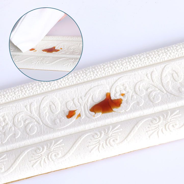 Modern Baseboard 3D Embossing Baseboard PVC Stereo Skirting Set of 1 Clearhalo 'Flooring 'Home Improvement' 'home_improvement' 'home_improvement_wall_paneling' 'Wall Paneling' 'wall_paneling' 'Walls & Ceilings' Walls and Ceiling' 1200x1200_81e0a2f4-0c6e-4193-897a-89bfa50f0230