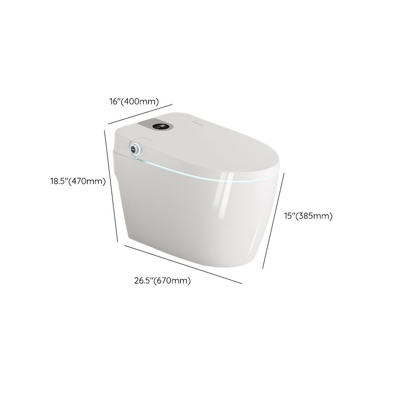 Elongated White Floor Mount Bidet with Heated Seat,15.75" Long Clearhalo 'Bathroom Remodel & Bathroom Fixtures' 'Bidets' 'Home Improvement' 'home_improvement' 'home_improvement_bidets' 'Toilets & Bidets' 1200x1200_81e18803-a968-4502-866e-81c21d330993