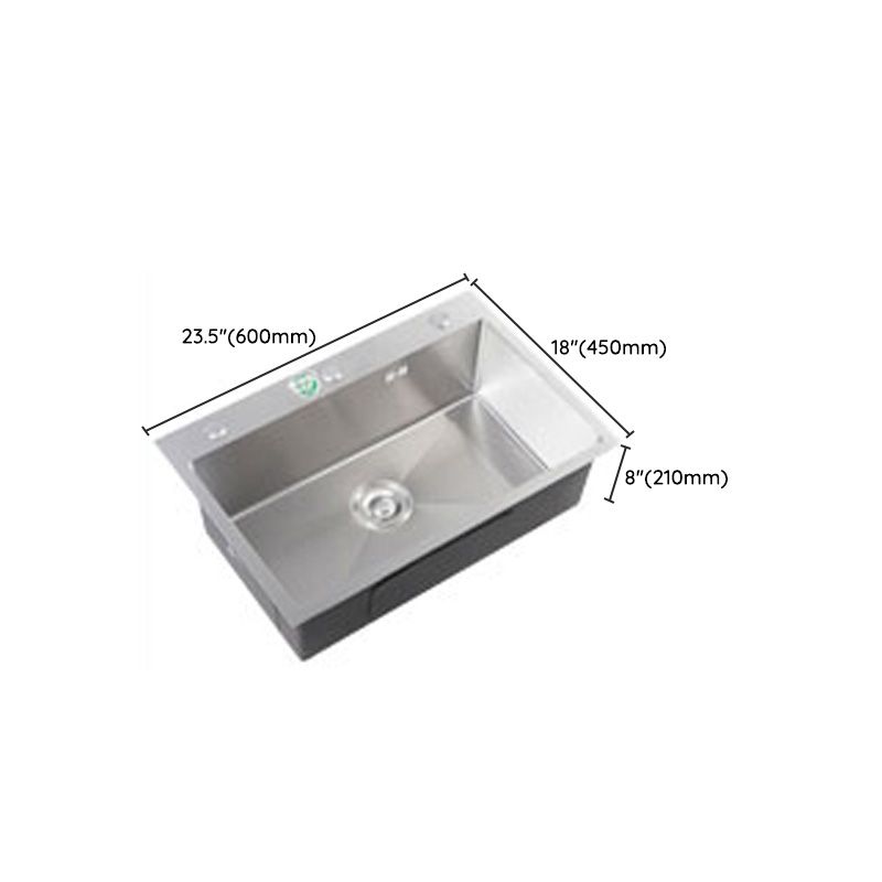 Modern Style Kitchen Sink Soundproof Kitchen Sink with Basket Strainer Clearhalo 'Home Improvement' 'home_improvement' 'home_improvement_kitchen_sinks' 'Kitchen Remodel & Kitchen Fixtures' 'Kitchen Sinks & Faucet Components' 'Kitchen Sinks' 'kitchen_sinks' 1200x1200_81fb15e8-f8d2-4b8c-87de-5771e5535d56