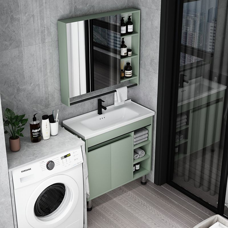 Modern Bathroom Vanity Freestanding Faucet Included Bathroom Vanity Set Clearhalo 'Bathroom Remodel & Bathroom Fixtures' 'Bathroom Vanities' 'bathroom_vanities' 'Home Improvement' 'home_improvement' 'home_improvement_bathroom_vanities' 1200x1200_820660c2-754c-46cb-b3f4-0bf6000d5562