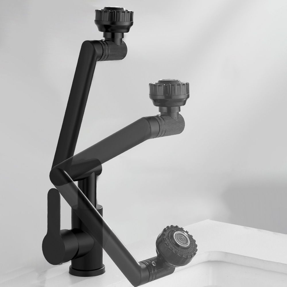 Kitchen Faucet Universal Head Rod Handle Kitchen Faucet Hot and Cold Controlled Faucet Clearhalo 'Home Improvement' 'home_improvement' 'home_improvement_kitchen_faucets' 'Kitchen Faucets' 'Kitchen Remodel & Kitchen Fixtures' 'Kitchen Sinks & Faucet Components' 'kitchen_faucets' 1200x1200_8206c814-963d-4be1-ac66-15ba46b3c61e