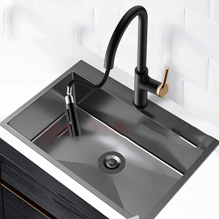 Soundproof Kitchen Sink Overflow Hole Design Kitchen Sink with Drain Assembly Clearhalo 'Home Improvement' 'home_improvement' 'home_improvement_kitchen_sinks' 'Kitchen Remodel & Kitchen Fixtures' 'Kitchen Sinks & Faucet Components' 'Kitchen Sinks' 'kitchen_sinks' 1200x1200_8207885e-b8d6-498d-9a6f-5d60dd4ae460