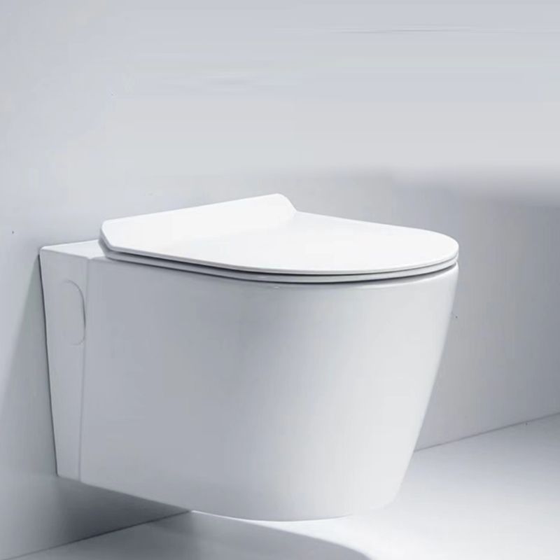 Modern White Flush Toilet Wall Mount Urine Toilet with Seat for Bathroom Clearhalo 'Bathroom Remodel & Bathroom Fixtures' 'Home Improvement' 'home_improvement' 'home_improvement_toilets' 'Toilets & Bidets' 'Toilets' 1200x1200_821de762-16bd-4174-86c0-9f938f5d28b1