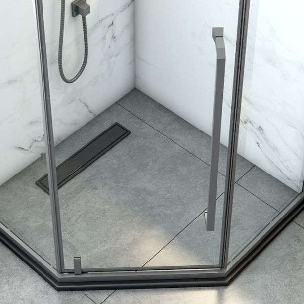 Pivot Grey Shower Bath Door Tempered Scratch Resistant Shower Doors Clearhalo 'Bathroom Remodel & Bathroom Fixtures' 'Home Improvement' 'home_improvement' 'home_improvement_shower_tub_doors' 'Shower and Tub Doors' 'shower_tub_doors' 'Showers & Bathtubs' 1200x1200_82288d7c-8581-4471-9d52-f4b69877e5c4