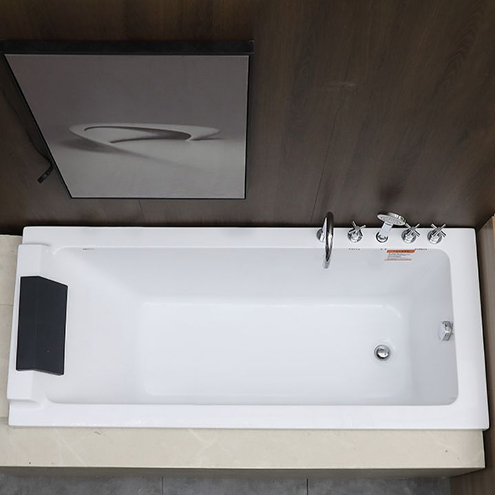 Modern Rectangular Bath Acrylic Soaking White Drop-in Bathtub Clearhalo 'Bathroom Remodel & Bathroom Fixtures' 'Bathtubs' 'Home Improvement' 'home_improvement' 'home_improvement_bathtubs' 'Showers & Bathtubs' 1200x1200_824488f0-6cbb-4f48-92ed-ec1f66947def