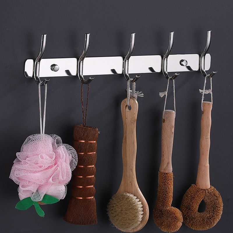 Modern Bathroom Set Stainless Steel Bath Shelf Bathroom Accessory Kit Clearhalo 'Bathroom Hardware Sets' 'Bathroom Hardware' 'Bathroom Remodel & Bathroom Fixtures' 'bathroom_hardware_sets' 'Home Improvement' 'home_improvement' 'home_improvement_bathroom_hardware_sets' 1200x1200_825c1e13-7a56-45d3-b050-ec749cf97073