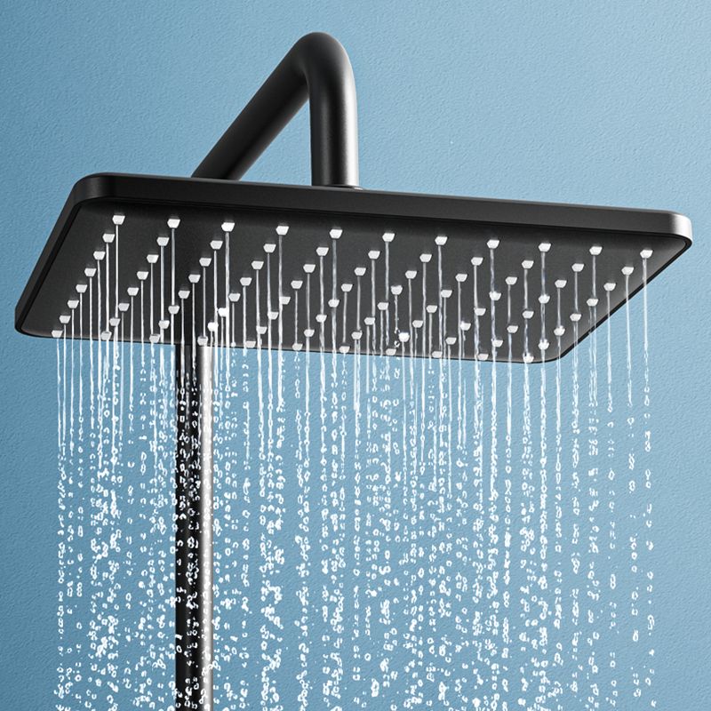 Modern Style Shower System Copper Spot Resist Rectangle Wall Mounted Shower System Clearhalo 'Bathroom Remodel & Bathroom Fixtures' 'Home Improvement' 'home_improvement' 'home_improvement_shower_faucets' 'Shower Faucets & Systems' 'shower_faucets' 'Showers & Bathtubs Plumbing' 'Showers & Bathtubs' 1200x1200_828cbd31-6004-4f32-80a0-afb2c6a945fe