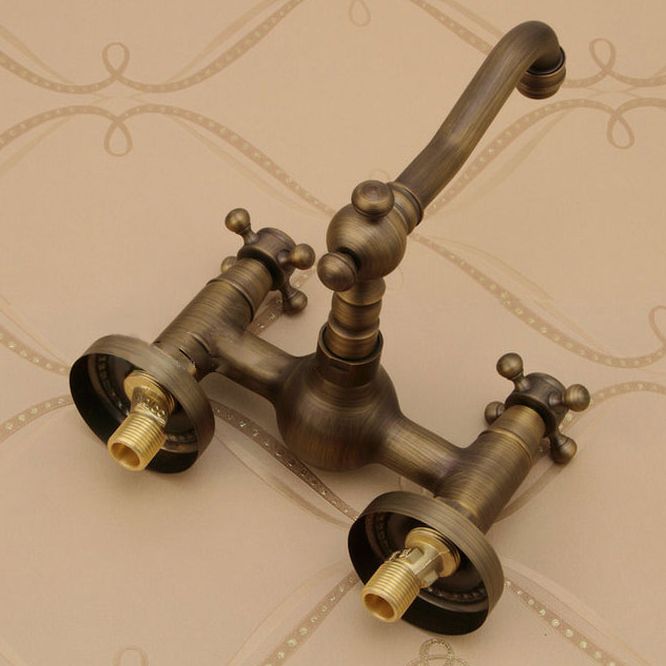 Traditional Wall Mounted Copper Claw Foot Tub Faucet Trim Low Arc Claw Foot Tub Faucet Clearhalo 'Bathroom Remodel & Bathroom Fixtures' 'Bathtub Faucets' 'bathtub_faucets' 'Home Improvement' 'home_improvement' 'home_improvement_bathtub_faucets' 1200x1200_828f97ba-1265-4752-b91a-7f304939699f