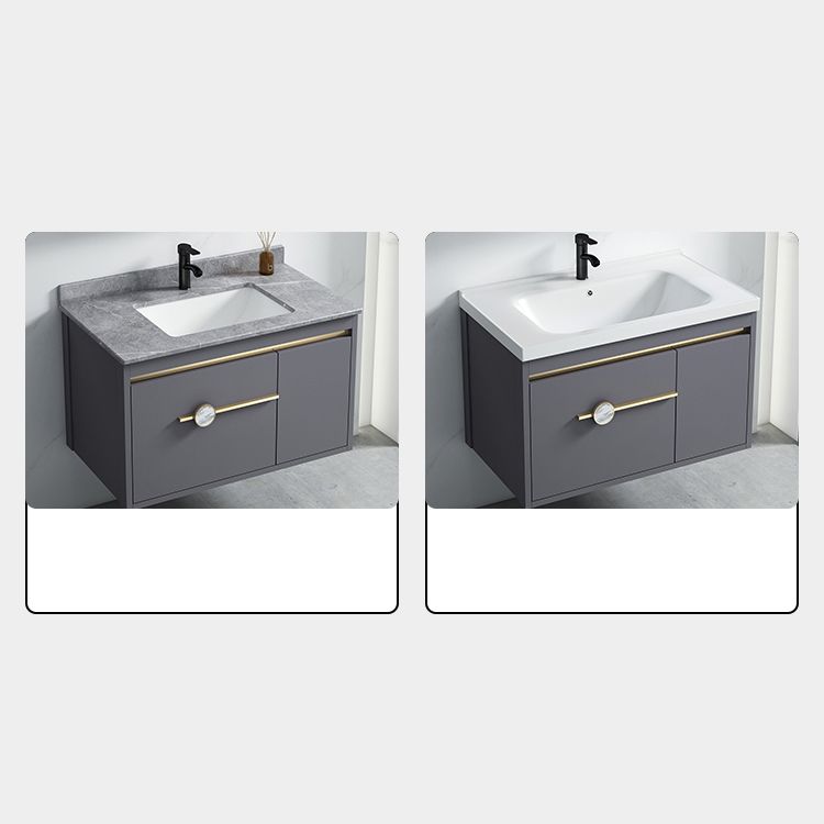Glam Bathroom Vanity Set Wall Mount Faucet Included Bathroom Sink Vanity Clearhalo 'Bathroom Remodel & Bathroom Fixtures' 'Bathroom Vanities' 'bathroom_vanities' 'Home Improvement' 'home_improvement' 'home_improvement_bathroom_vanities' 1200x1200_8298061d-85ff-437f-9c10-cacf28efd4c2