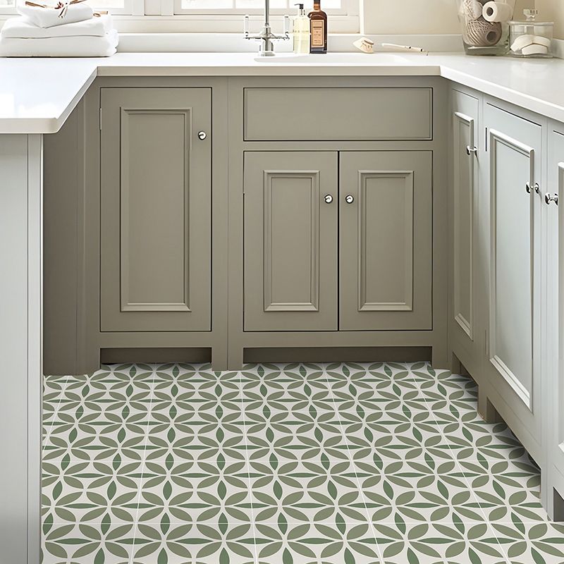 Indoor Vinyl Tile Flower Print Peel and Stick Waterproof Square Vinyl Tile Clearhalo 'Flooring 'Home Improvement' 'home_improvement' 'home_improvement_vinyl_flooring' 'Vinyl Flooring' 'vinyl_flooring' Walls and Ceiling' 1200x1200_82db73a2-7f8f-4eb1-beb5-8813554b62b8