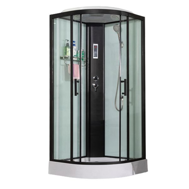 Tempered Easy Clean Glass Glass Tub & Shower Kit Double Sliding Shower Stall Clearhalo 'Bathroom Remodel & Bathroom Fixtures' 'Home Improvement' 'home_improvement' 'home_improvement_shower_stalls_enclosures' 'Shower Stalls & Enclosures' 'shower_stalls_enclosures' 'Showers & Bathtubs' 1200x1200_83055ca4-1a34-44fa-bf4d-374afa5822cd