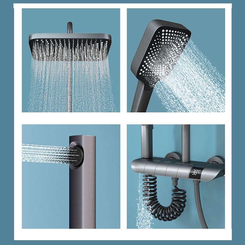 Modern Shower Set Handheld Shower Head Slide Bar Wall Mounted Shower System Clearhalo 'Bathroom Remodel & Bathroom Fixtures' 'Home Improvement' 'home_improvement' 'home_improvement_shower_faucets' 'Shower Faucets & Systems' 'shower_faucets' 'Showers & Bathtubs Plumbing' 'Showers & Bathtubs' 1200x1200_8311c38d-0a59-442a-b459-d0bad8101910