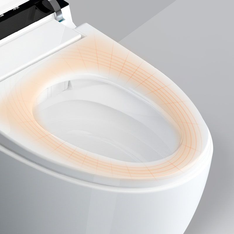 White Elongated Floor Standing Bidet with Heated Seat Contemporary Bidet Clearhalo 'Bathroom Remodel & Bathroom Fixtures' 'Bidets' 'Home Improvement' 'home_improvement' 'home_improvement_bidets' 'Toilets & Bidets' 1200x1200_83302f1e-3a7f-47f7-b957-c6acfbff386a