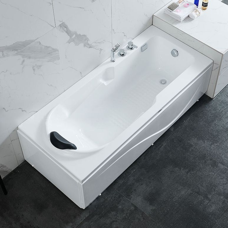 Modern Back to Wall Bathtub Rectangular Antique Finish Soaking Bath Tub Clearhalo 'Bathroom Remodel & Bathroom Fixtures' 'Bathtubs' 'Home Improvement' 'home_improvement' 'home_improvement_bathtubs' 'Showers & Bathtubs' 1200x1200_83363468-2a82-4f78-a50c-6922e134da34