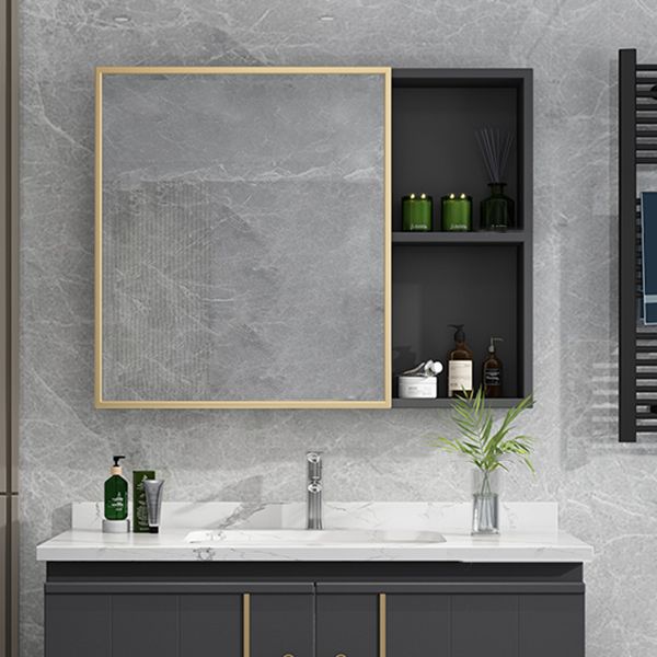 Modern Bathroom Vanity Set Wall Mount Bathroom Sink Vanity with Mirror Clearhalo 'Bathroom Remodel & Bathroom Fixtures' 'Bathroom Vanities' 'bathroom_vanities' 'Home Improvement' 'home_improvement' 'home_improvement_bathroom_vanities' 1200x1200_834fec82-fe51-483d-9907-0c5ecf41ba03