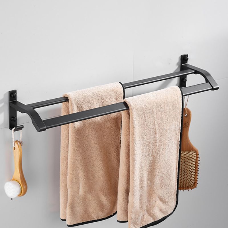 5-Piece Bathroom Accessory Set Alumimun Bath Shelf/Towel Bar Included Bathroom Set Clearhalo 'Bathroom Hardware Sets' 'Bathroom Hardware' 'Bathroom Remodel & Bathroom Fixtures' 'bathroom_hardware_sets' 'Home Improvement' 'home_improvement' 'home_improvement_bathroom_hardware_sets' 1200x1200_8369927c-9160-42f0-a909-3a57224f7752