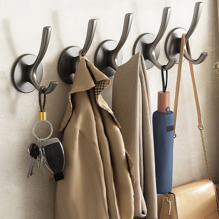 10 Piece Bathroom Accessory Set Modern Matte Grey Robe Hooks Clearhalo 'Bathroom Hardware Sets' 'Bathroom Hardware' 'Bathroom Remodel & Bathroom Fixtures' 'bathroom_hardware_sets' 'Home Improvement' 'home_improvement' 'home_improvement_bathroom_hardware_sets' 1200x1200_8384f520-bedf-4406-9064-6910cc213474